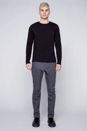 5 Pocket Straight Fit French Terry - Dark Grey