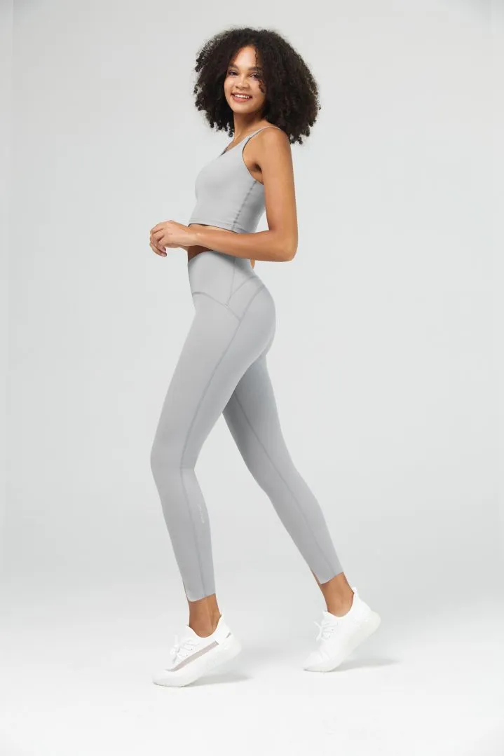 7/8 Women's High Waisted Split Hem Yoga Legging