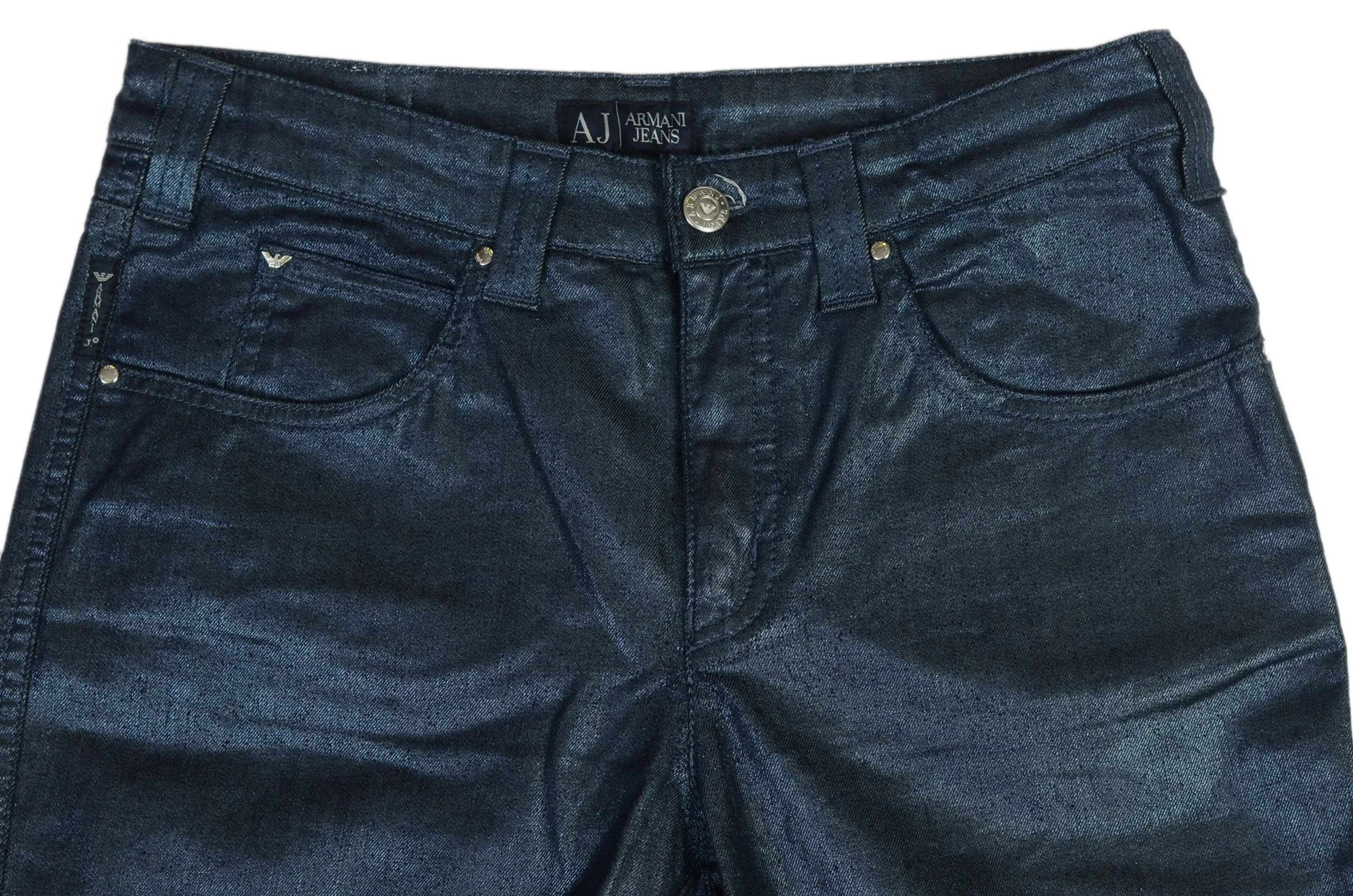 AJ ARMANI JEANS Blue Cotton Stretch Jeans Pants NEW US 29