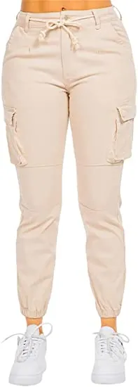 American Bazi Women's Twill Cargo Joggers