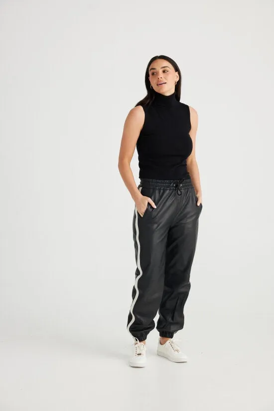 Brave & True Elle Pant Black Leather