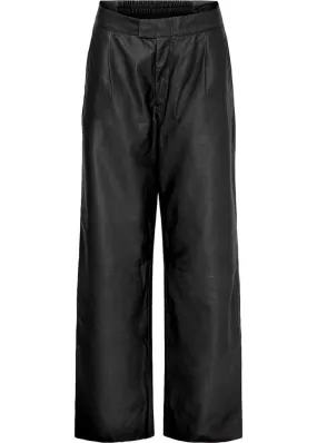 BTF CPH Wide Pants 100247 Skindbukser - Black