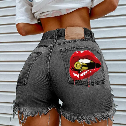 Streetwear Women Denim Shorts Jeans