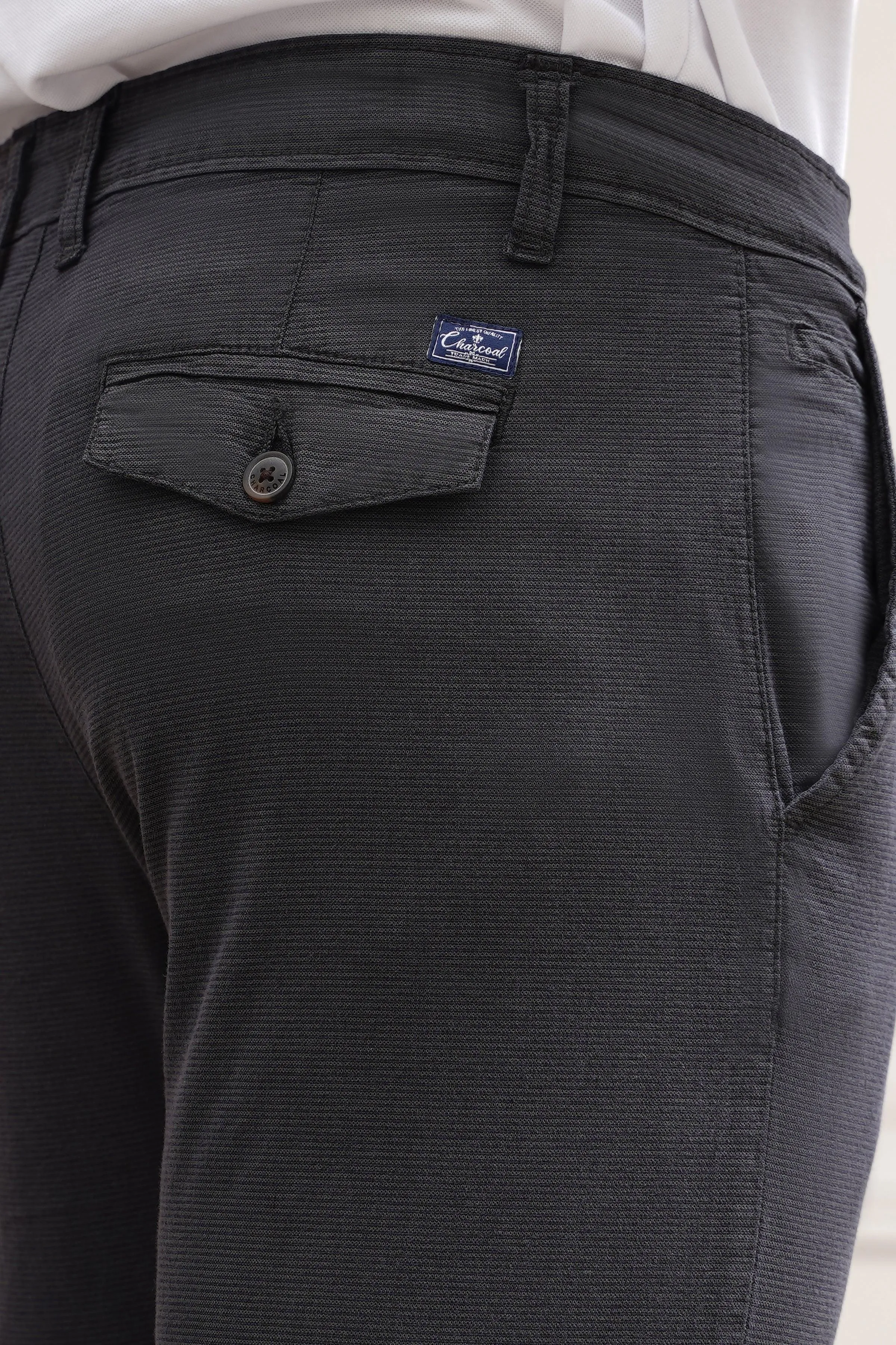 CASUAL PANT CROSS POCKET DARK GREY