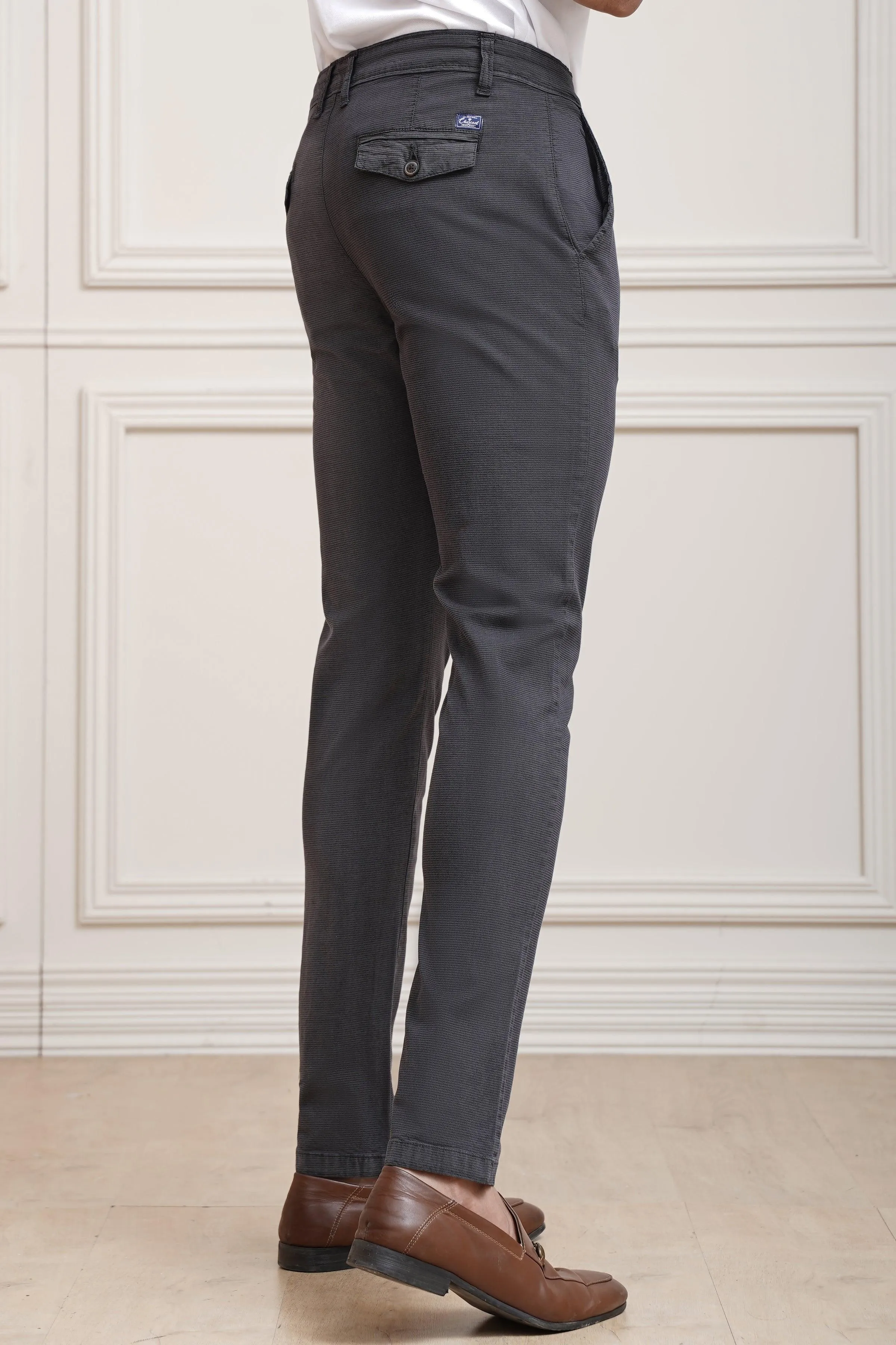 CASUAL PANT CROSS POCKET DARK GREY