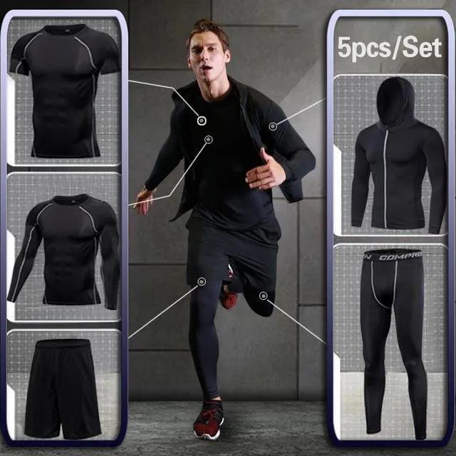 GYM Tights Sports Men's  Sportswear Suits training