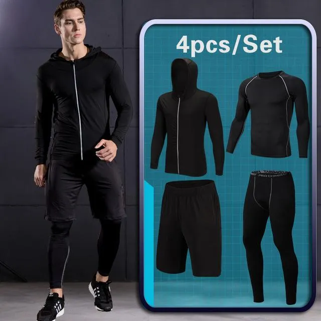 GYM Tights Sports Men's  Sportswear Suits training