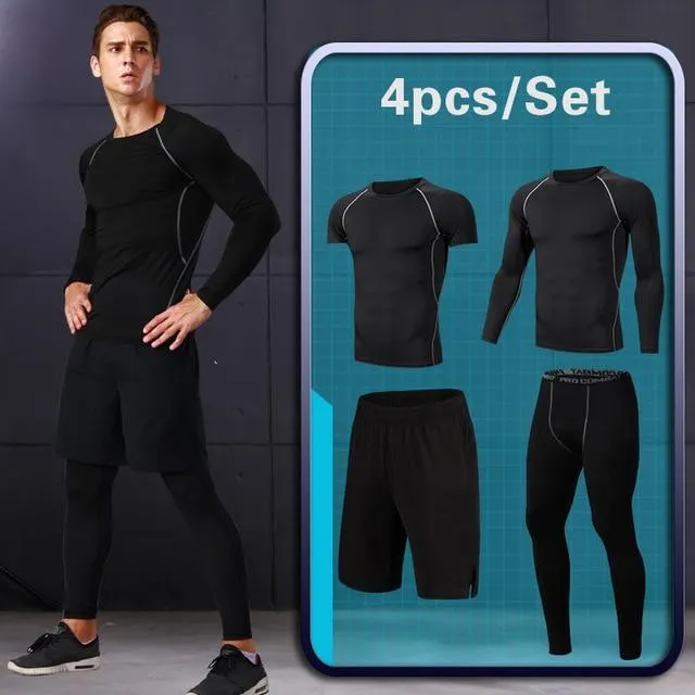 GYM Tights Sports Men's  Sportswear Suits training