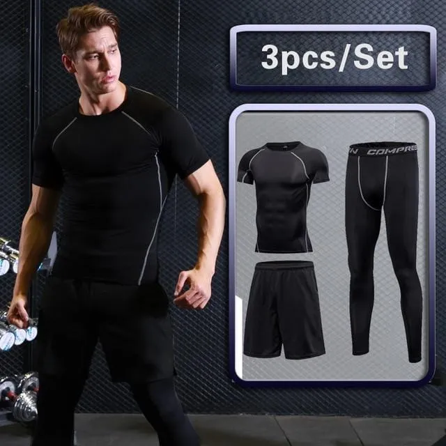 GYM Tights Sports Men's  Sportswear Suits training