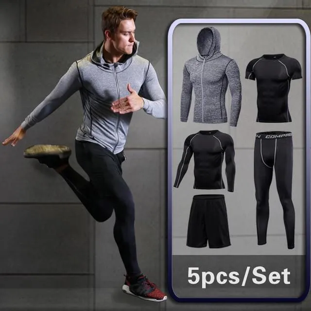 GYM Tights Sports Men's  Sportswear Suits training