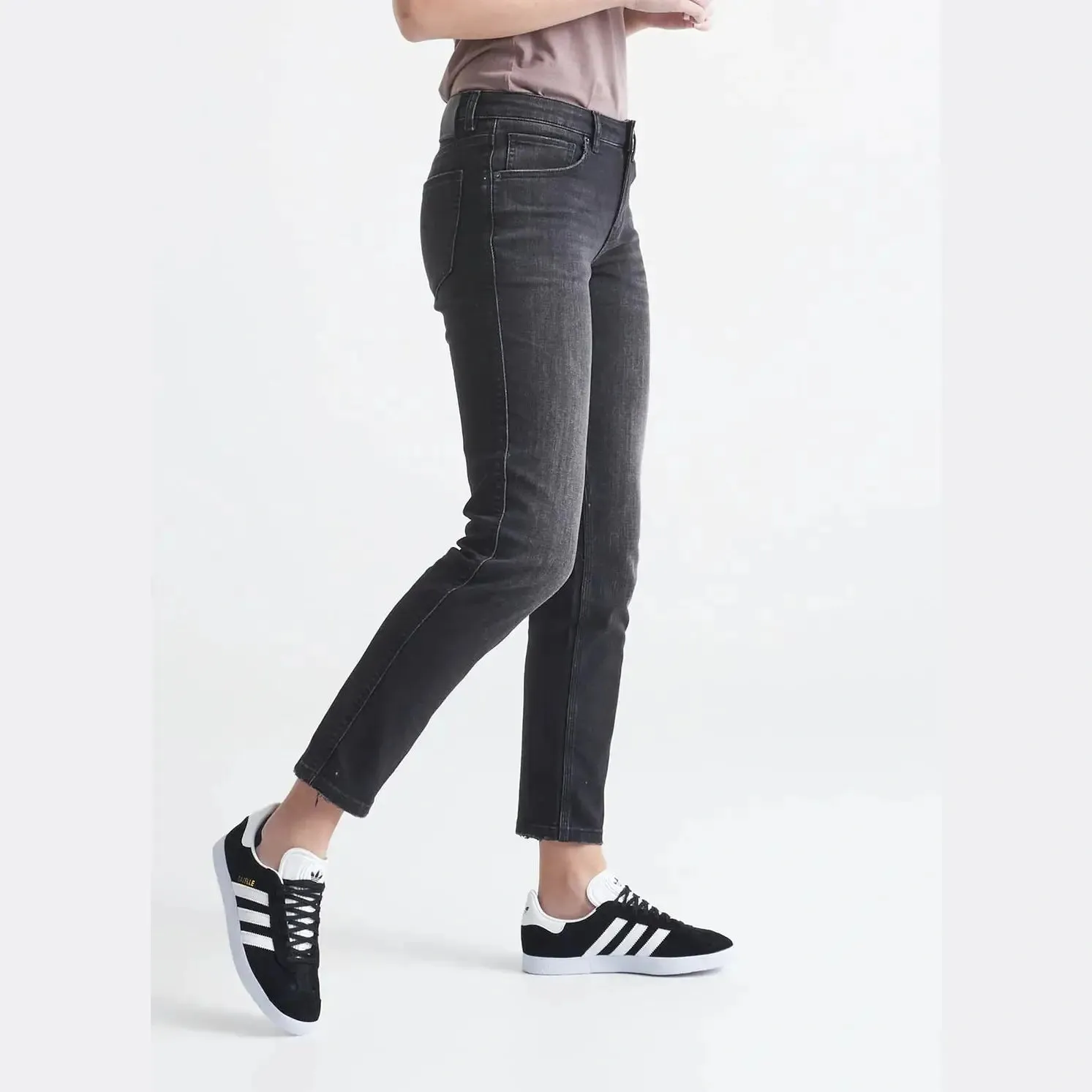 Duer Performance Denim Girlfriend Jean ~ Vintage Black