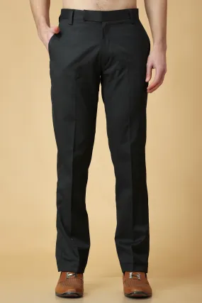 Forest Black Formal Stretch Trousers