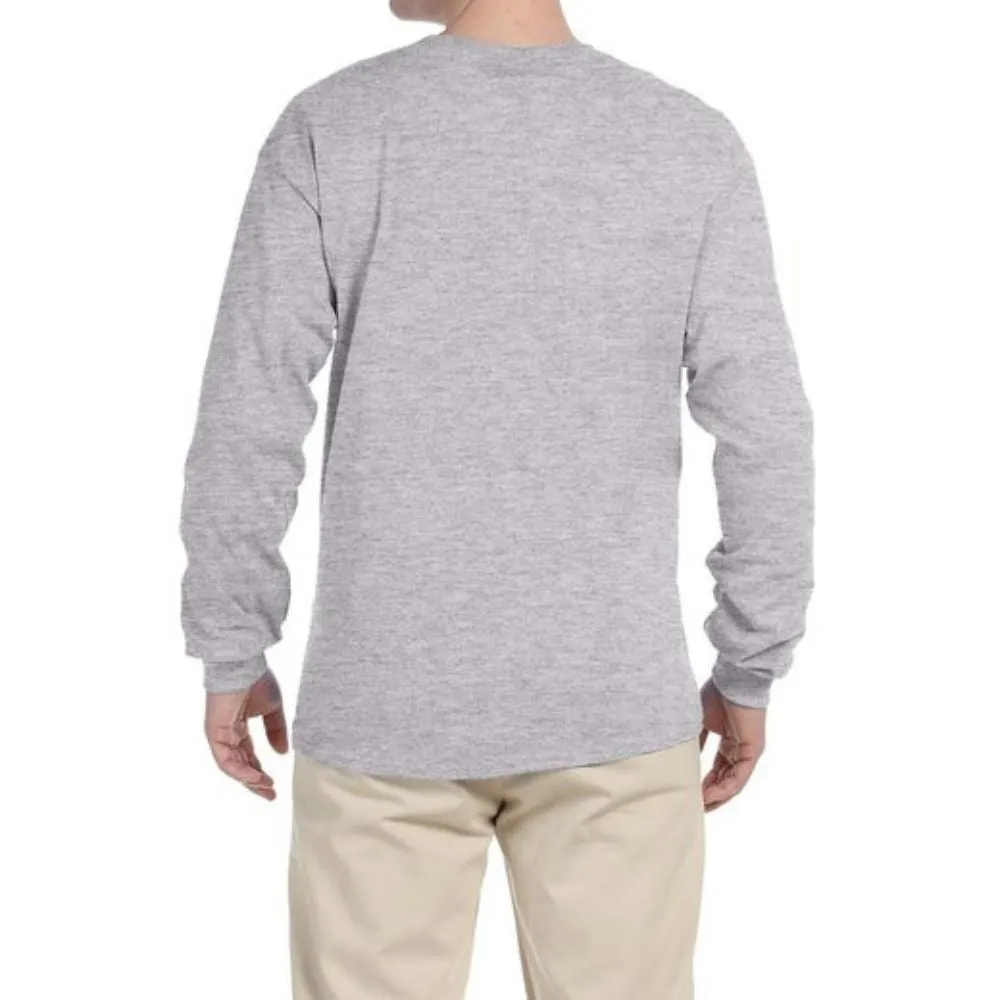 Gildan G240 Men's Ultra Cotton Long-Sleeve T-Shirt - Sport Grey