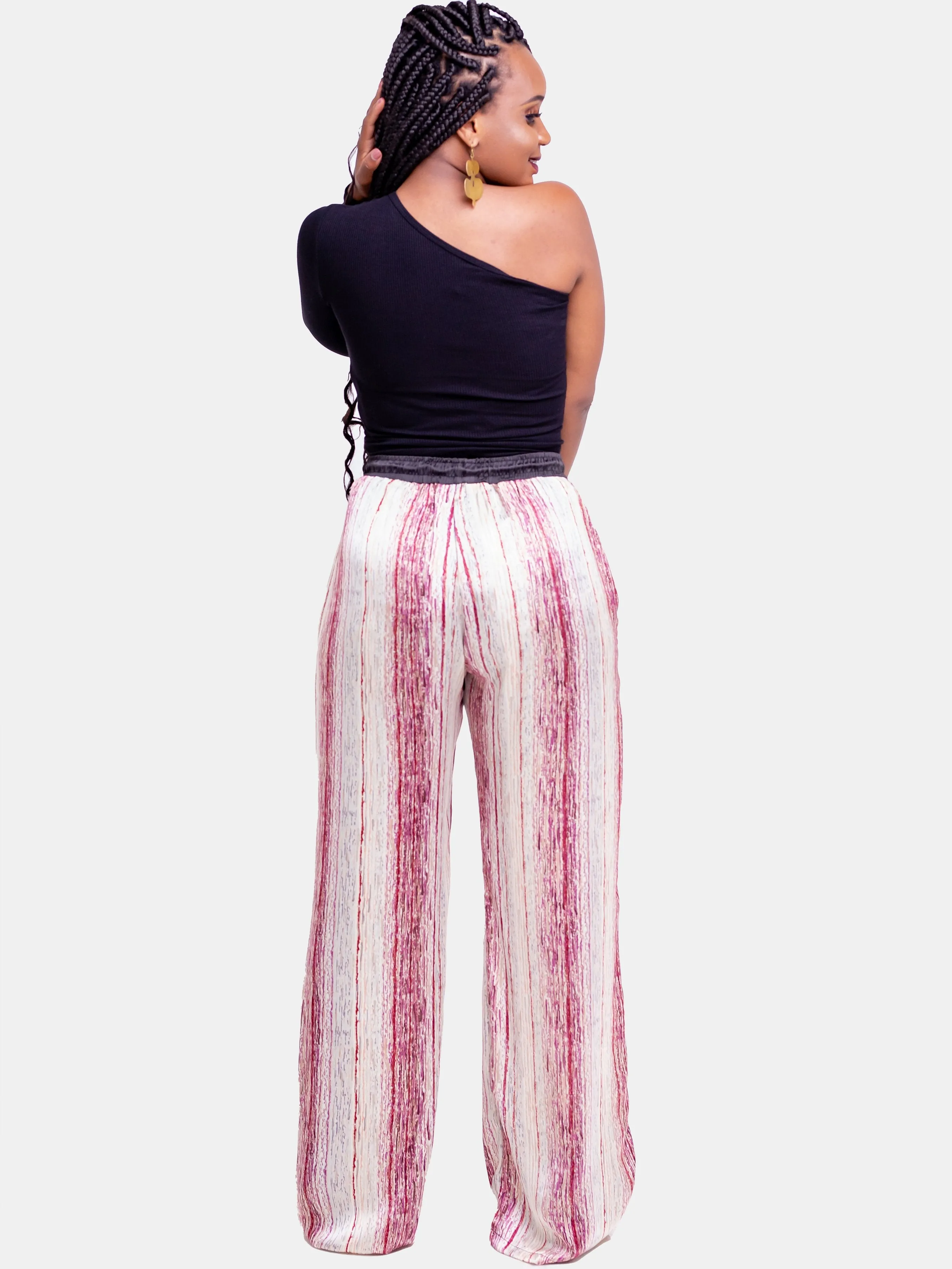 Hijabeefied Long Satin Pants - Peach