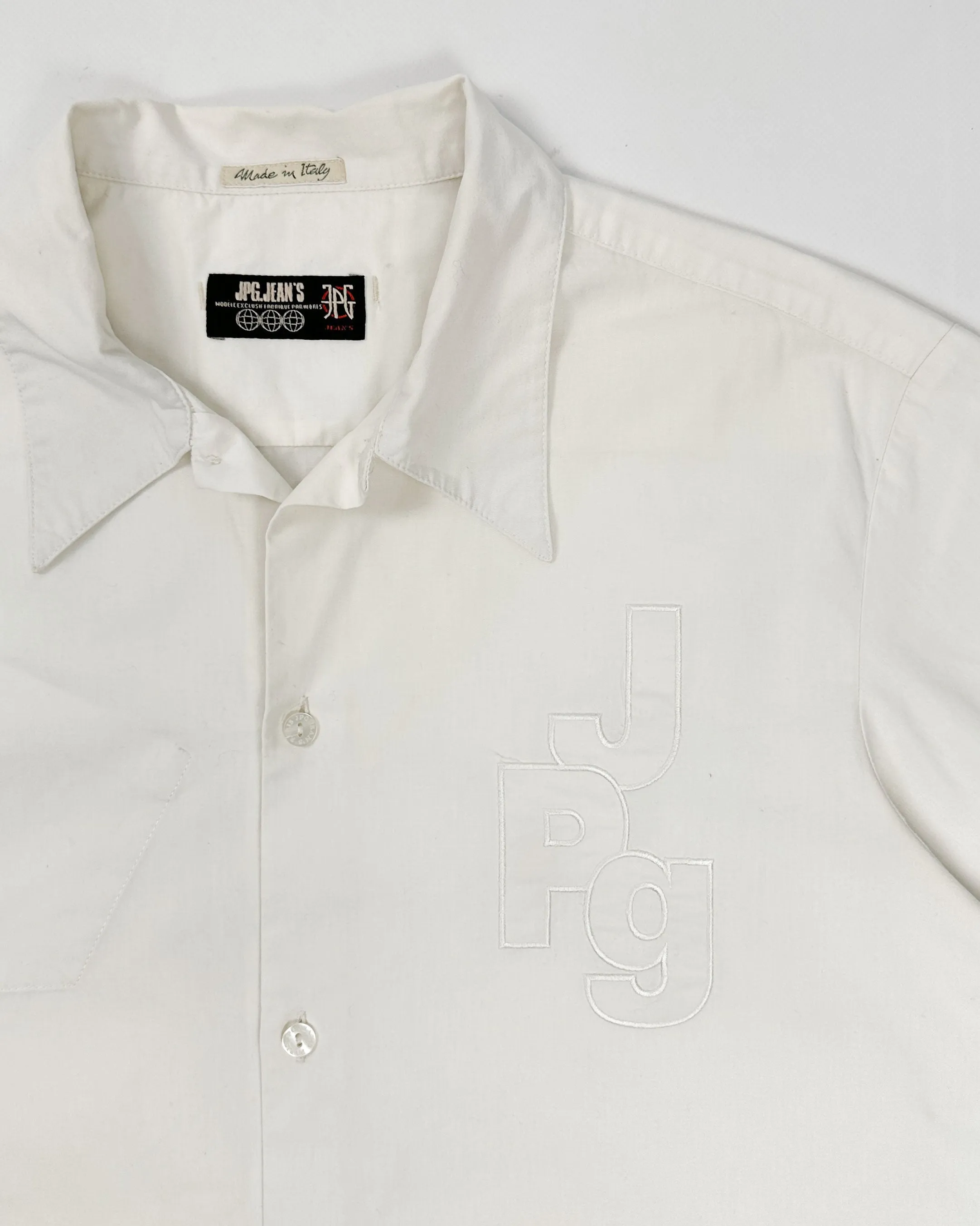 Jean Paul Gaultier White Short Sleeve Shirt 1990's