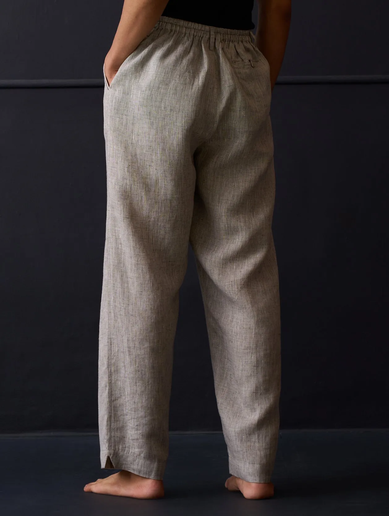 Kona Classic Linen Pant - Grey