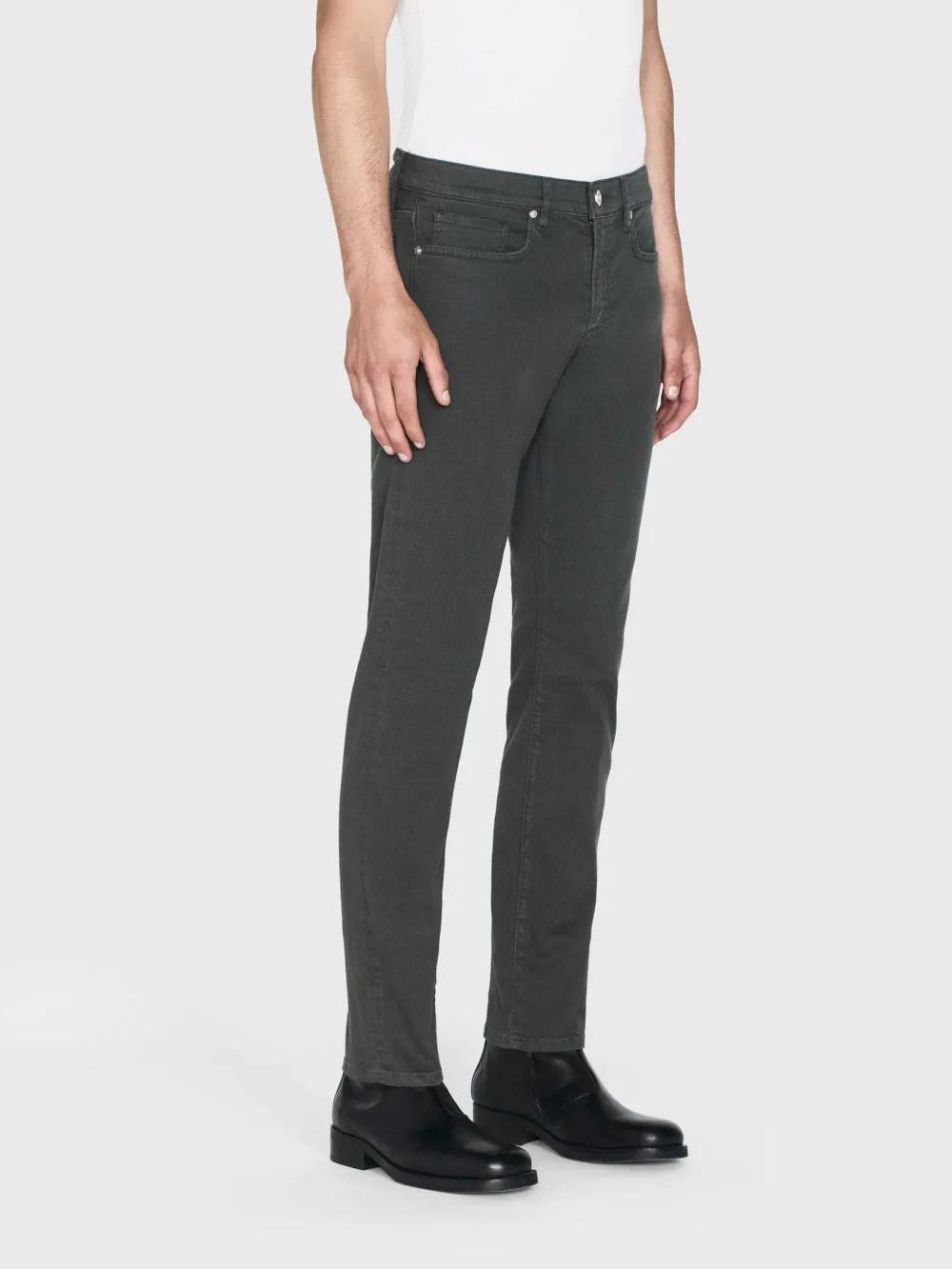 L'Homme Slim Twill -- Dark Charcoal