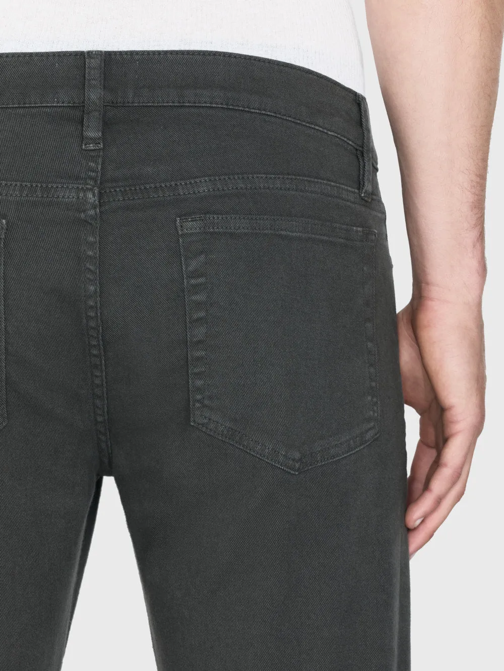 L'Homme Slim Twill -- Dark Charcoal