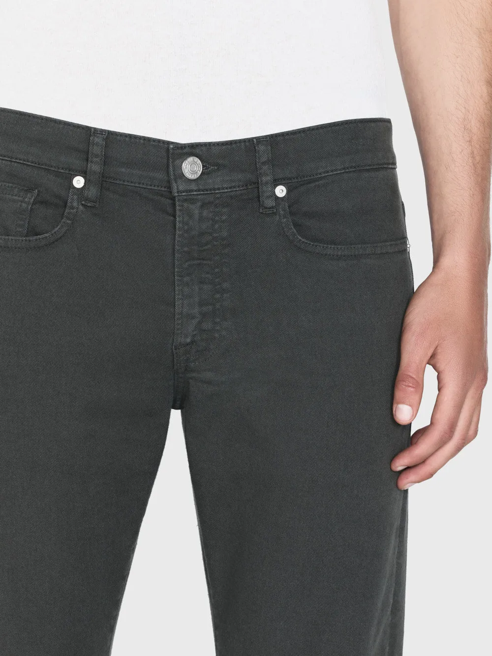 L'Homme Slim Twill -- Dark Charcoal