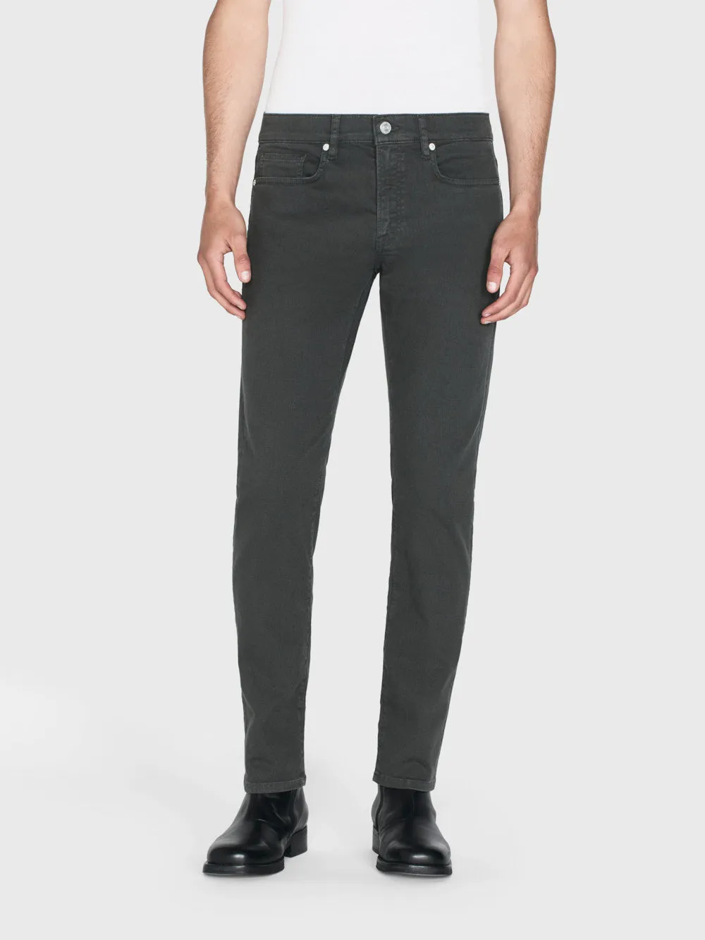 L'Homme Slim Twill -- Dark Charcoal