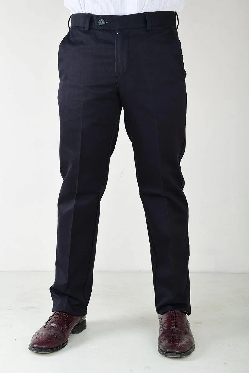 Men's Semi Formal Smart Fit No Iron Cotton Trousers