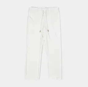 Ombre Big Bling Velour Womens Track Pants (White)