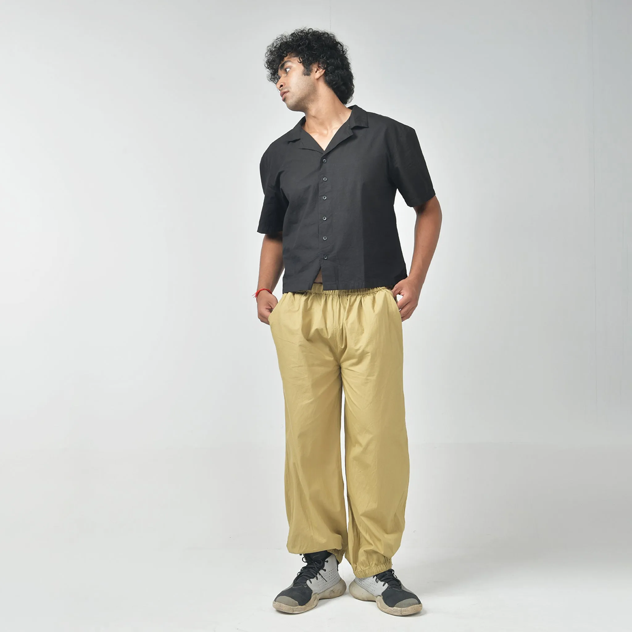 Oversized Parachute Pants for Men