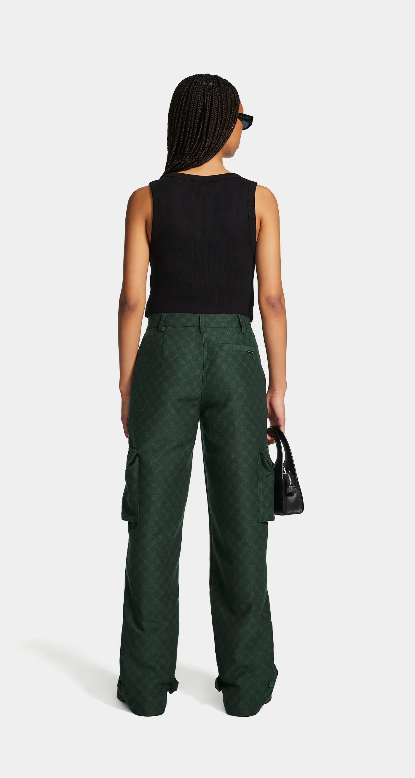 Pine Green Imani Monogram Pants