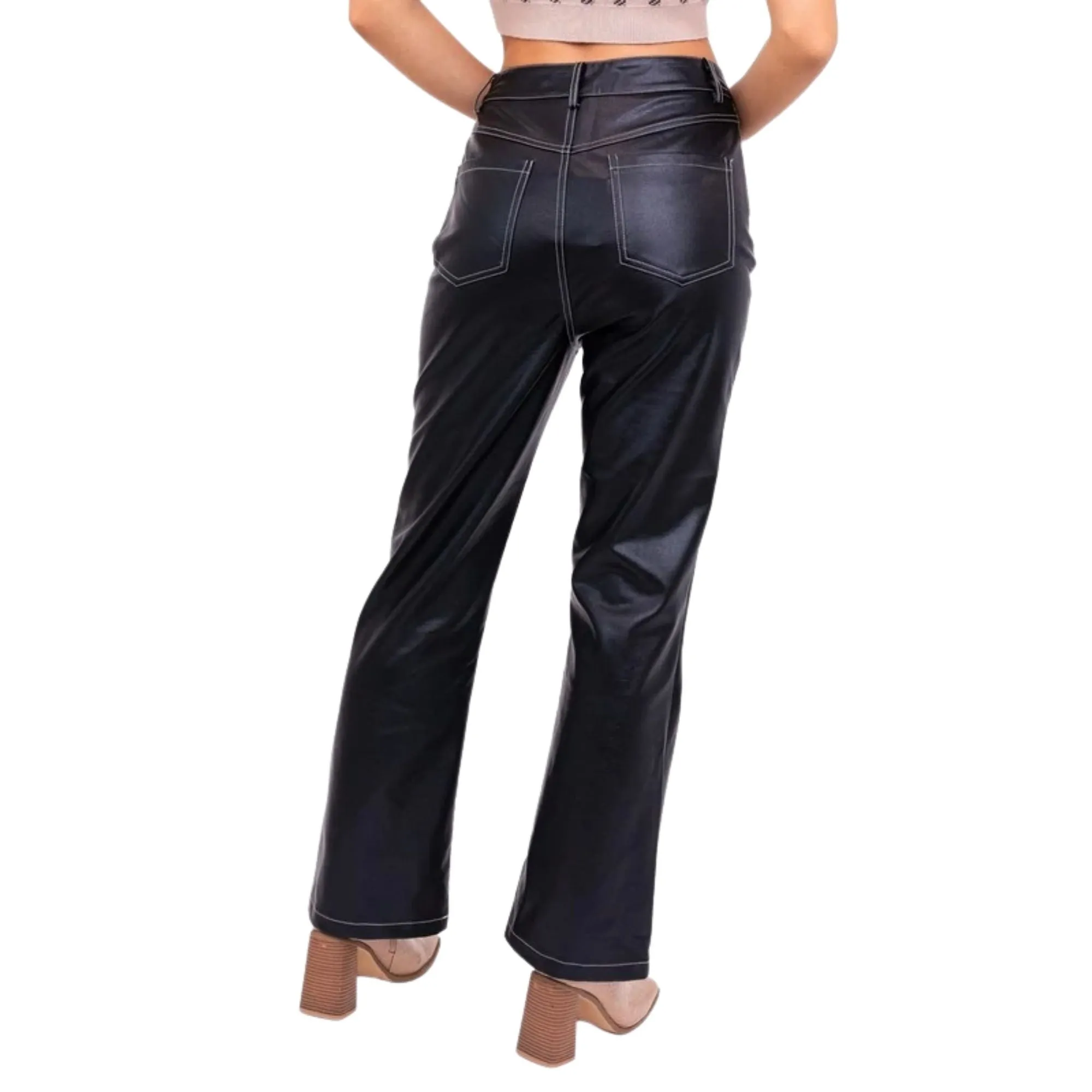 PU Leather Pants by LE LIS