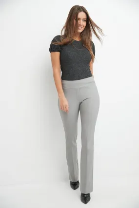 Pull-on bootcut work pants