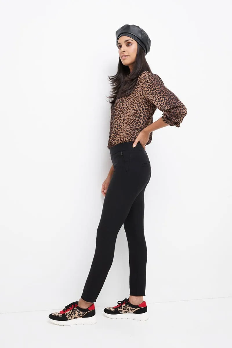 Pull-on skinny pants