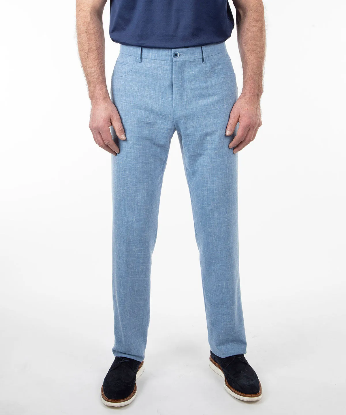 Signature Bi-Stretch Performance Linen 5-Pocket Pants