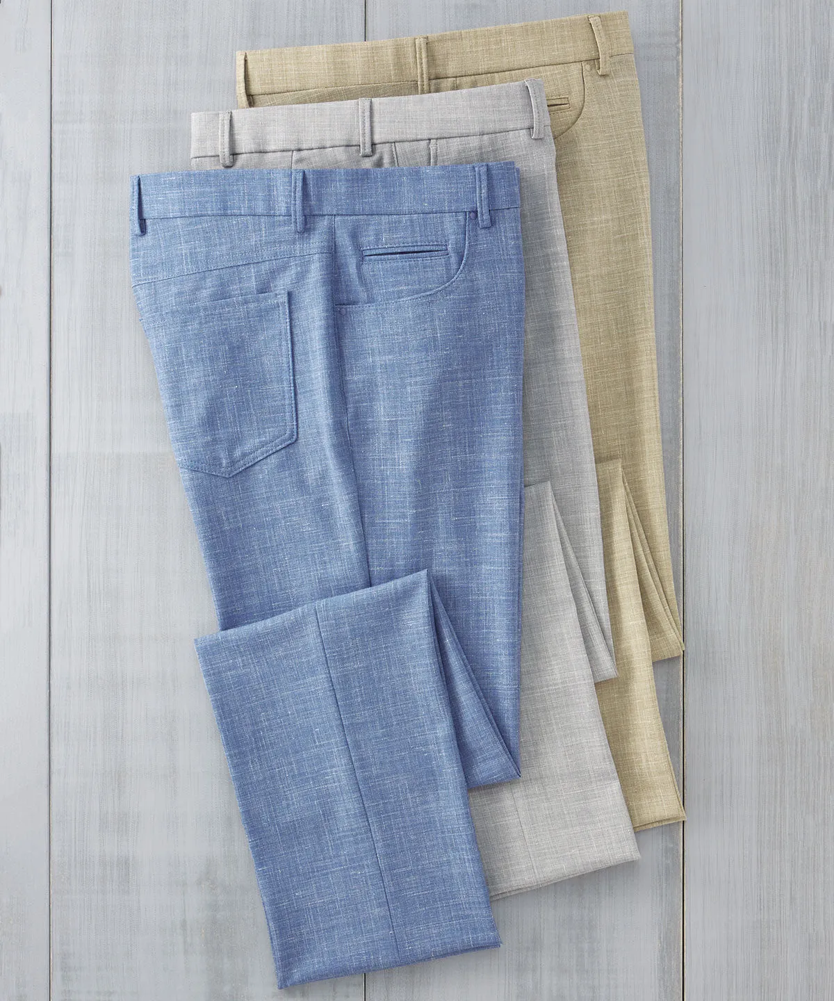 Signature Bi-Stretch Performance Linen 5-Pocket Pants