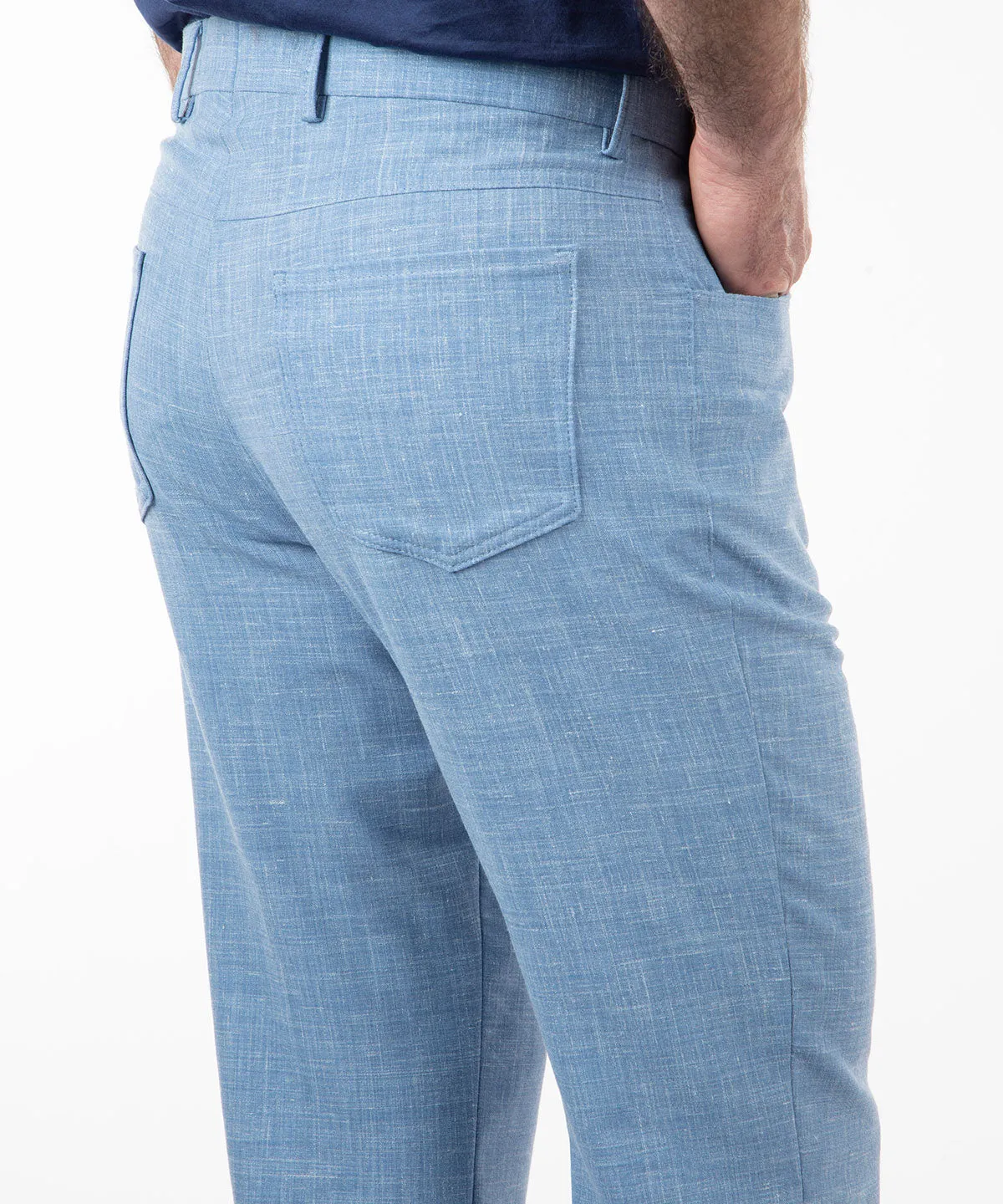 Signature Bi-Stretch Performance Linen 5-Pocket Pants