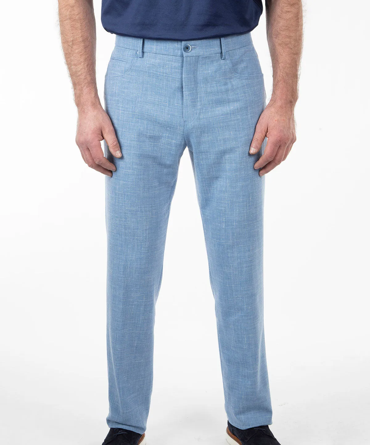 Signature Bi-Stretch Performance Linen 5-Pocket Pants