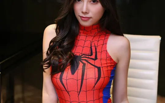 SPANDEX Spidergirl- Young womens relax Comic Con dress up- 25 day shipping