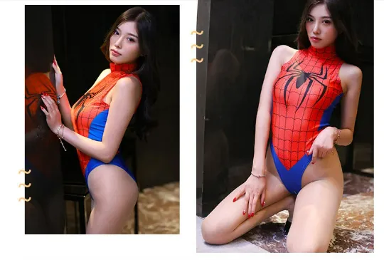 SPANDEX Spidergirl- Young womens relax Comic Con dress up- 25 day shipping