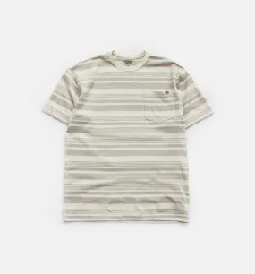 Stripe Pocket Tee Mens Short Sleeve Shirt - Grey