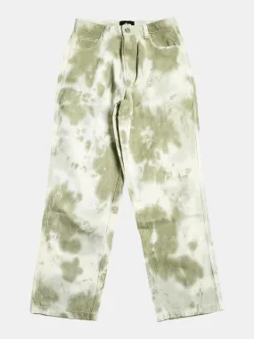 Stussy Floyd Tie Dye Pant - Khaki Green