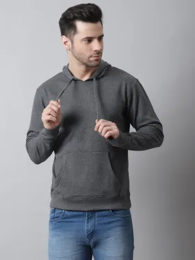 Style Quotient Men Grey Hooded Sweatshirt