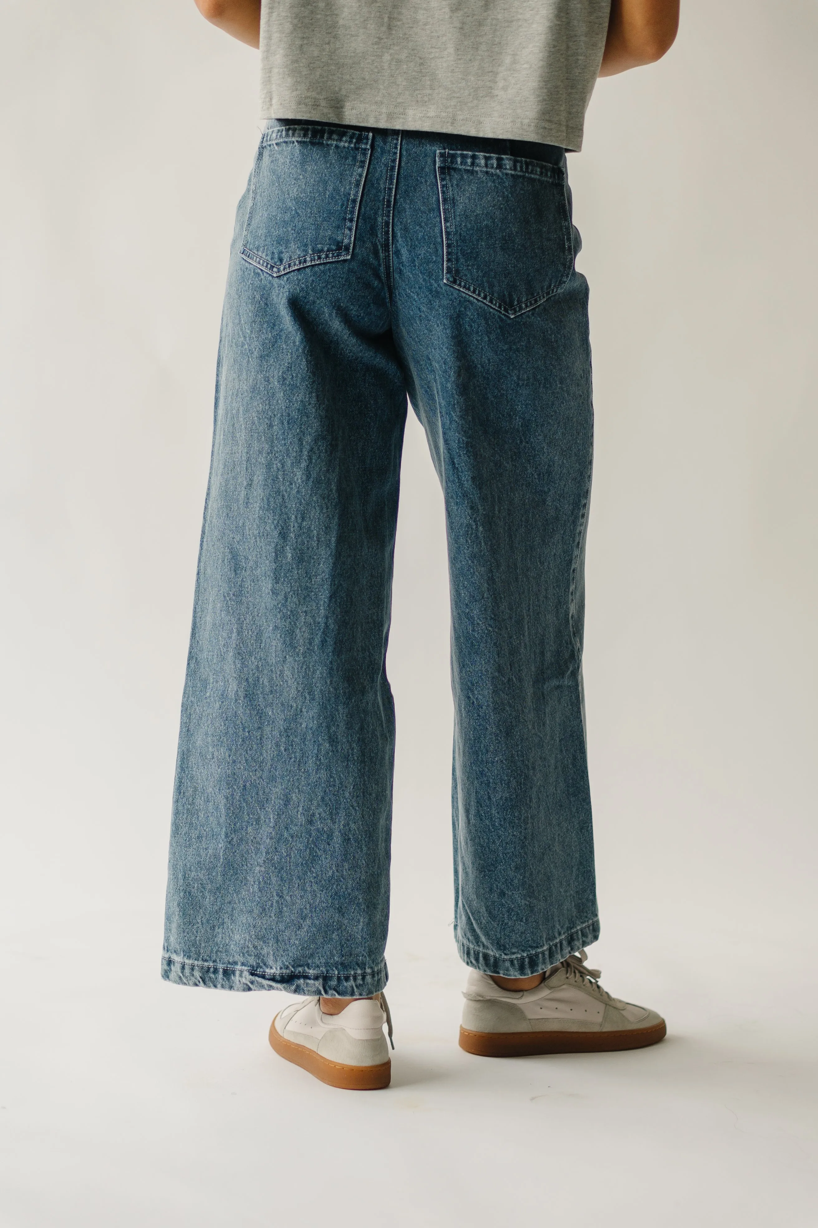 The Davian High Waisted Jean in Washed Denim