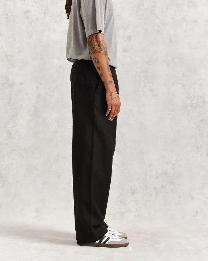 Wax L. CAMPBELL TROUSER LINEN/COTTON BLACK