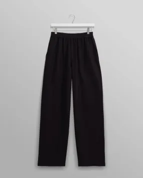 Wax L. CAMPBELL TROUSER LINEN/COTTON BLACK